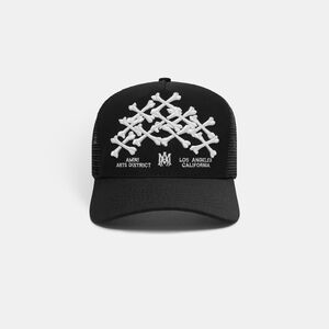 AMIRI Black and White Bone Design Cap